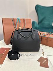 Loro Piana Happy Day Sesia Black Bag 26x23x14cm - 1