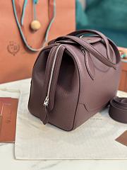 Loro Piana Happy Day Sesia Dark Brown Bag 26x23x14cm - 5