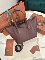 Loro Piana Happy Day Sesia Dark Brown Bag 26x23x14cm - 2
