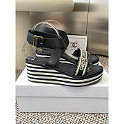 Dior Dway Wedge Sandal Deep Blue - 4