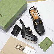 Gucci Slingback Pump Black Heel 8cm - 2