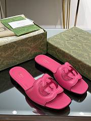 Gucci Neon Pink Slides - 1