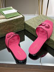 Gucci Neon Pink Slides - 5