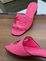 Gucci Neon Pink Slides - 4