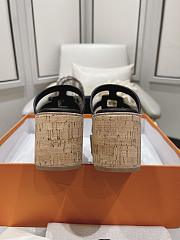 Hermes Isabella 30 Sandal Black Slides - 2