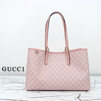 Gucci GG Emblem Medium Tote Bag Light Pink 38x25x15cm