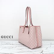 Gucci GG Emblem Medium Tote Bag Light Pink 38x25x15cm - 6