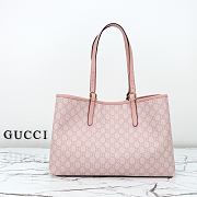 Gucci GG Emblem Medium Tote Bag Light Pink 38x25x15cm - 4