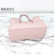 Gucci GG Emblem Medium Tote Bag Light Pink 38x25x15cm - 2