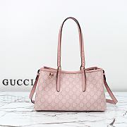 Gucci GG Emblem Small Tote Bag Light Pink 30x18x11cm - 1