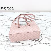 Gucci GG Emblem Small Tote Bag Light Pink 30x18x11cm - 6