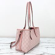 Gucci GG Emblem Small Tote Bag Light Pink 30x18x11cm - 2