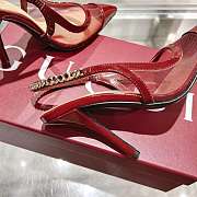 Gucci Signoria Slingback Pump Red Mesh 10.5cm - 4