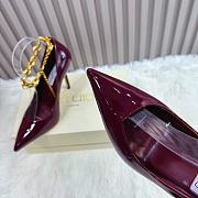 Jimmy Choo Azia Strappy Red Wine Heeled 10cm - 4