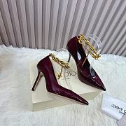 Jimmy Choo Azia Strappy Red Wine Heeled 10cm - 3