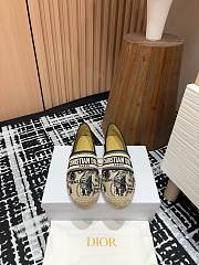 Dior Granville Espadrille White Black - 2