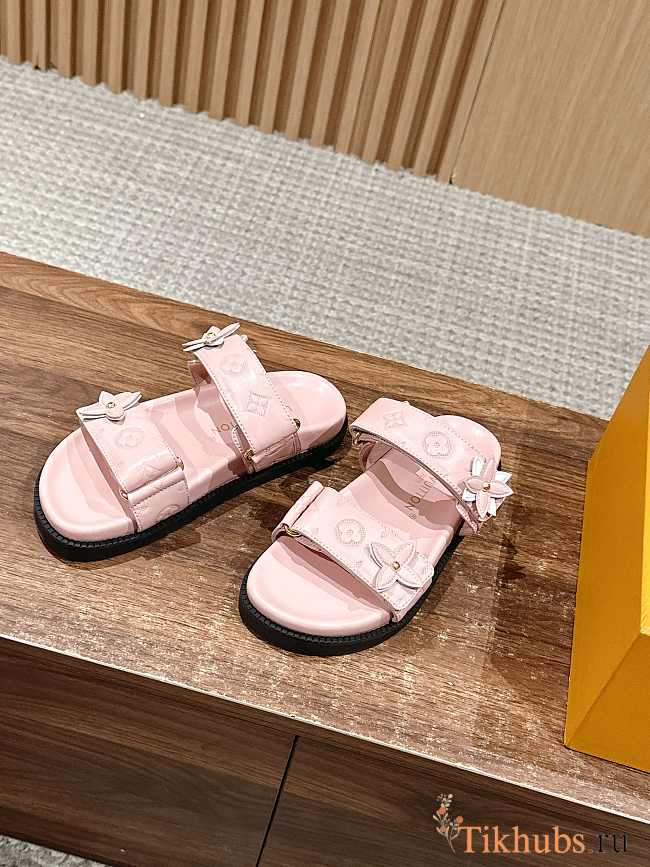 Louis Vuitton LV Sunset Flat Pink Comfort Mule - 1
