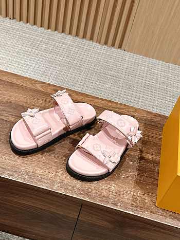 Louis Vuitton LV Sunset Flat Pink Comfort Mule