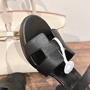Hermes Black Sandal Heel 9cm - 5