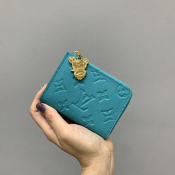 Louis Vuitton LV x TM Lisa Wallet Blue 11x8.5x1.5cm