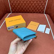 Louis Vuitton LV x TM Lisa Wallet Blue 11x8.5x1.5cm - 5