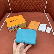 Louis Vuitton LV x TM Lisa Wallet Blue 11x8.5x1.5cm - 3