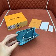 Louis Vuitton LV x TM Lisa Wallet Blue 11x8.5x1.5cm - 2