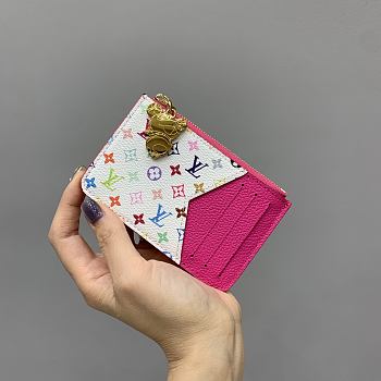 Louis Vuitton LV x TM Romy Card Holder Pink 12x8cm