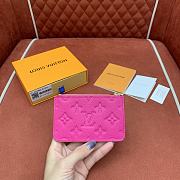 Louis Vuitton LV x TM Romy Card Holder Pink 12x8cm - 5