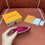 Louis Vuitton LV x TM Romy Card Holder Pink 12x8cm - 3