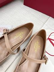 Valentino Garavani Patent Beige Mary Jane Flats - 2