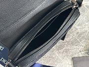 Dior Mini Saddle Bag Black Oblique Jacquard 19.5x15x5.5cm - 4