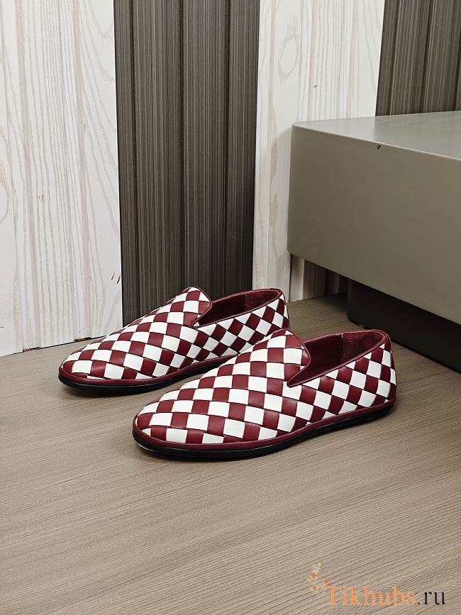Bottega Veneta Padded Slippers Intrecciato Red - 1