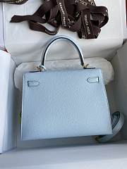 Hermes Kelly 25 Bag Light Blue Epsom Gold 25cm - 4