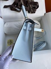 Hermes Kelly 25 Bag Light Blue Epsom Gold 25cm - 2