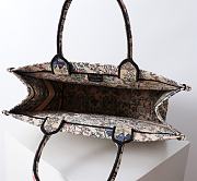 Dior Large Book Tote Raffia Blue Papillon 42x18x35cm - 6
