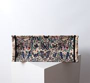Dior Large Book Tote Raffia Blue Papillon 42x18x35cm - 5