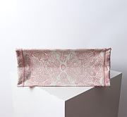 Dior Medium Book Tote Peach Pink White D-Butterfly 36x27.5x16.5cm - 4