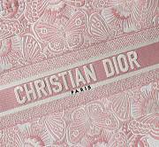 Dior Large Book Tote Peach Pink White D-Butterfly 42x18x35cm - 2