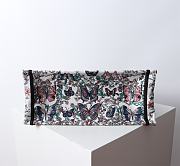 Dior Medium Book Tote White Blue Papillon 36x18x28cm - 6