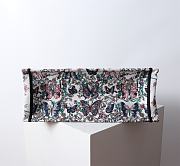 Dior Large Book Tote White Blue Papillon 42x18x35cm - 5