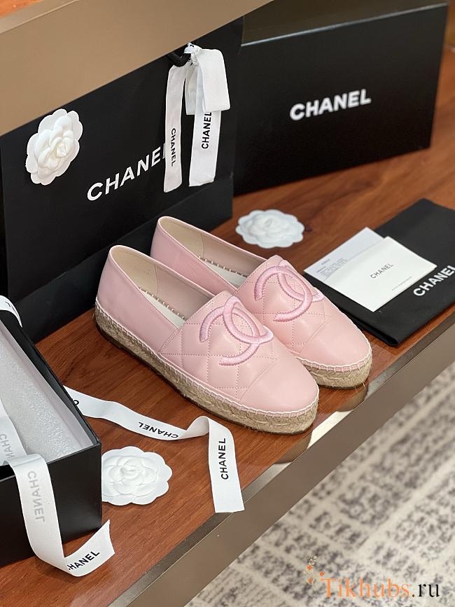 Chanel Espadrille Pink Lambskin - 1