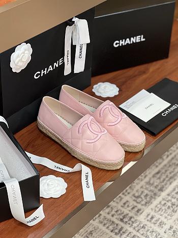 Chanel Espadrille Pink Lambskin