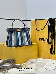 Fendi Peekaboo ISeeU Small Multicolour Interlaced Bag 27x21x11cm - 1