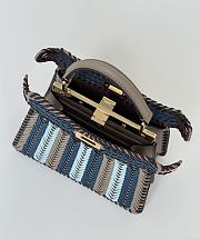 Fendi Peekaboo ISeeU Small Multicolour Interlaced Bag 27x21x11cm - 6