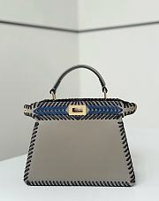 Fendi Peekaboo ISeeU Small Multicolour Interlaced Bag 27x21x11cm - 3