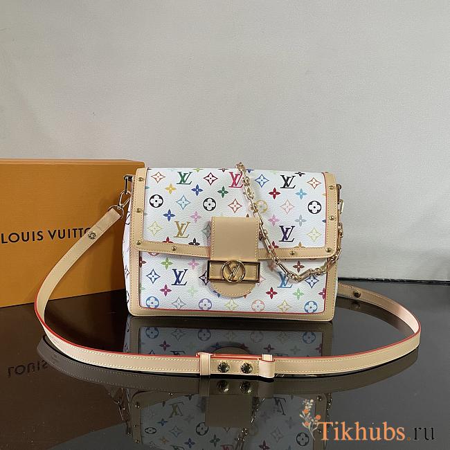 Louis Vuitton LV x TM Dauphine Soft GM White 28x20x11cm - 1