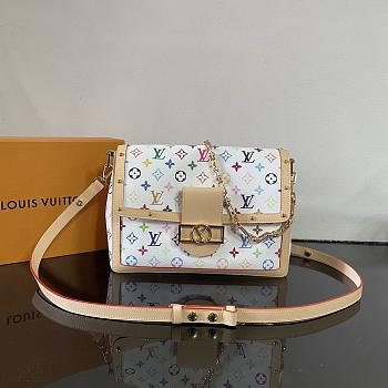 Louis Vuitton LV x TM Dauphine Soft GM White 28x20x11cm