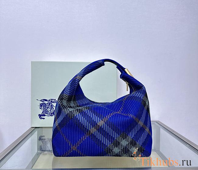 Burberry Medium Peg Duffle Bag Knight Blue 28x16.5x33.5cm - 1