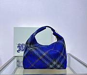 Burberry Medium Peg Duffle Bag Knight Blue 28x16.5x33.5cm - 1